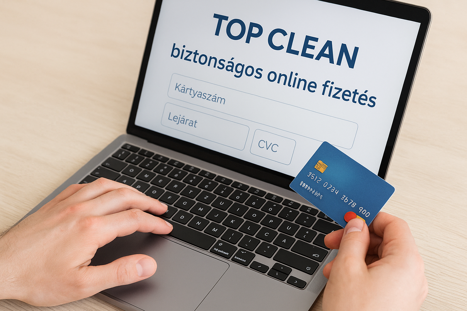 TOP CLEAN bankkártyás online fizetés