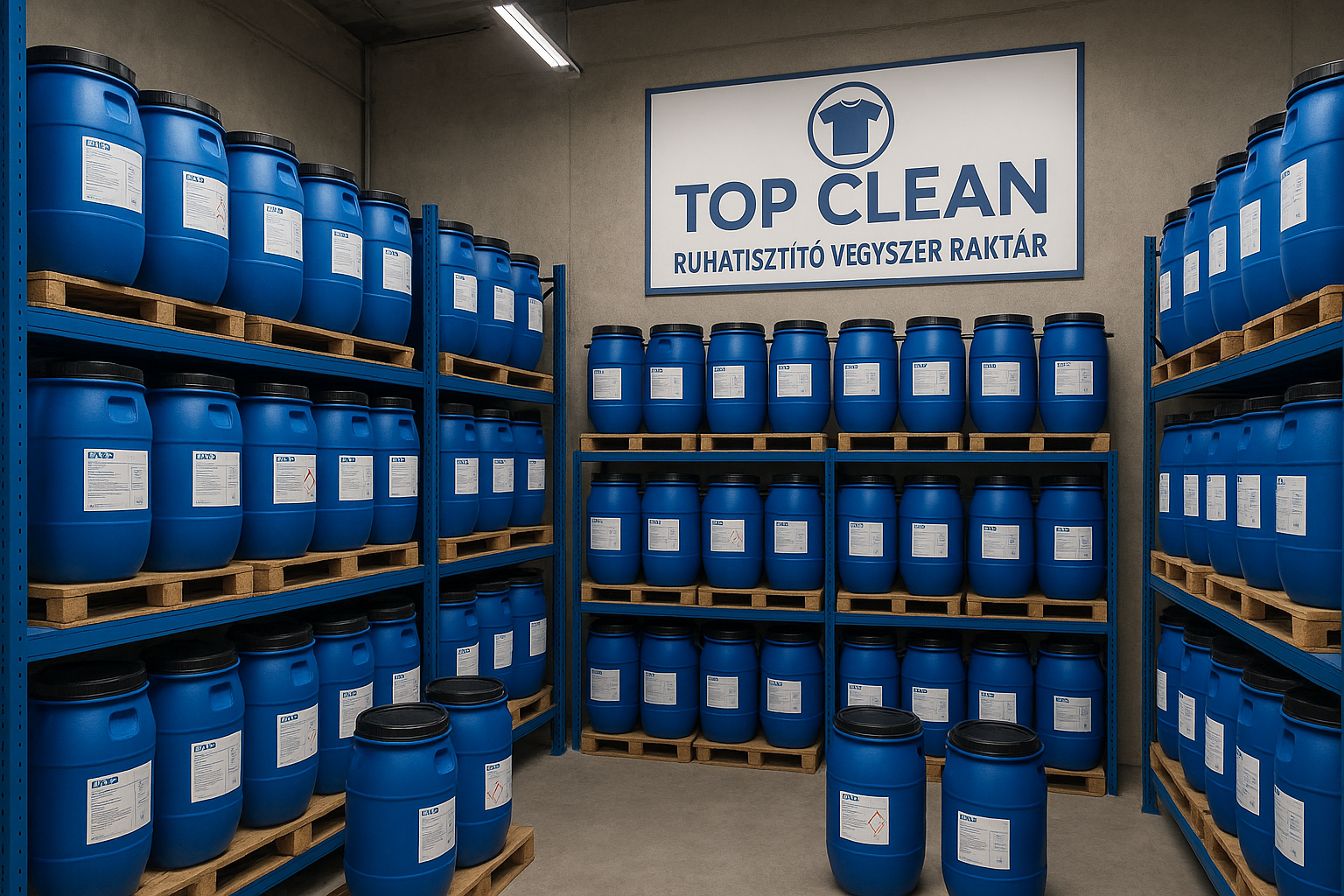 TOP CLEAN - Vegyszer raktár