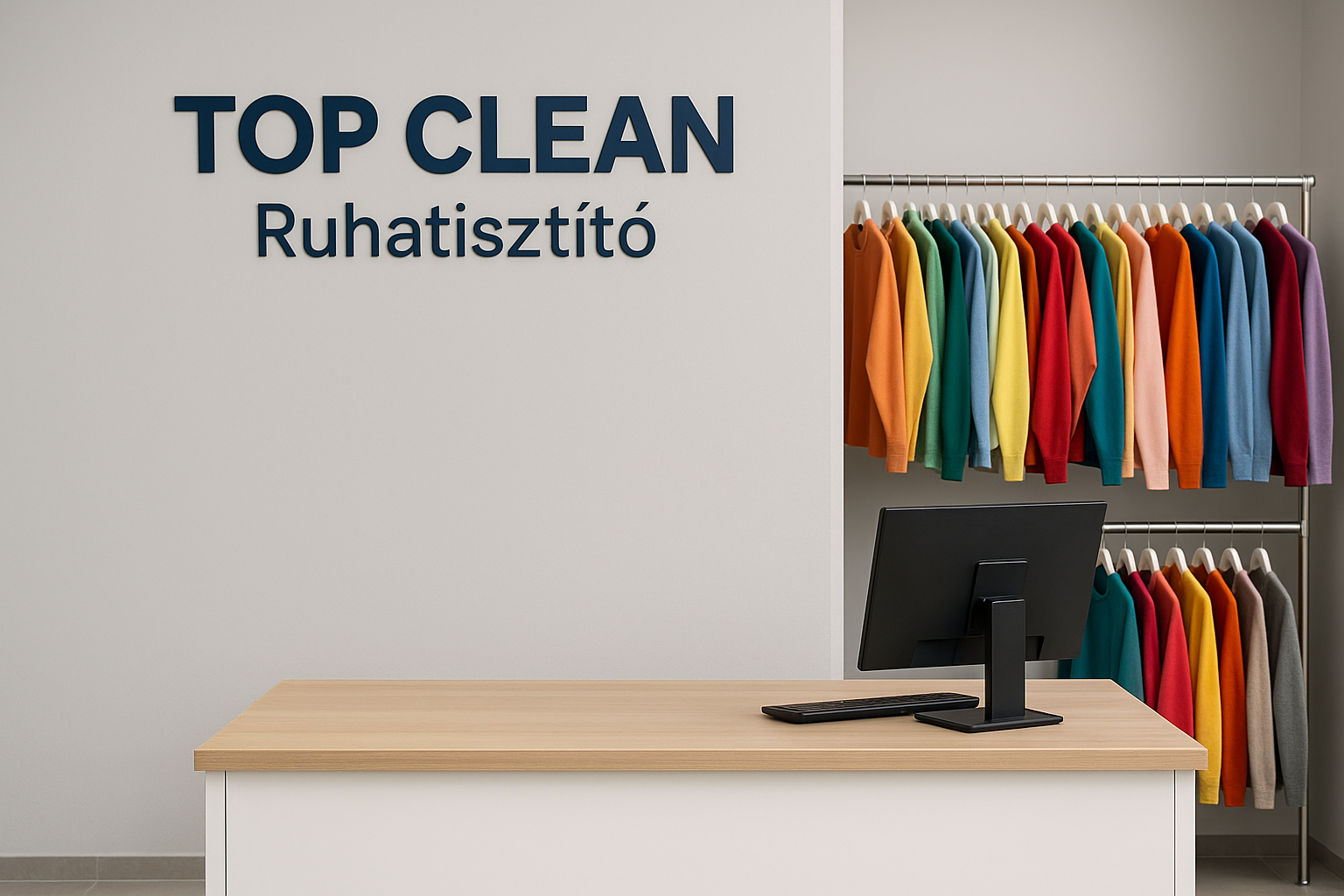 TOP CLEAN a teljes tisztítási kínálat felett kiemelt plusz szolgáltatások ismertetése.