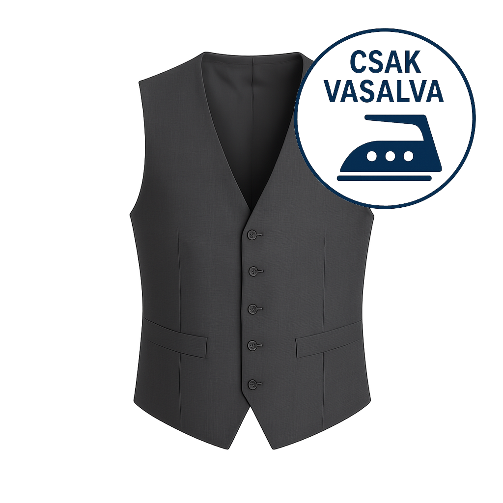 Öltöny mellény - vasalás, gőzölés